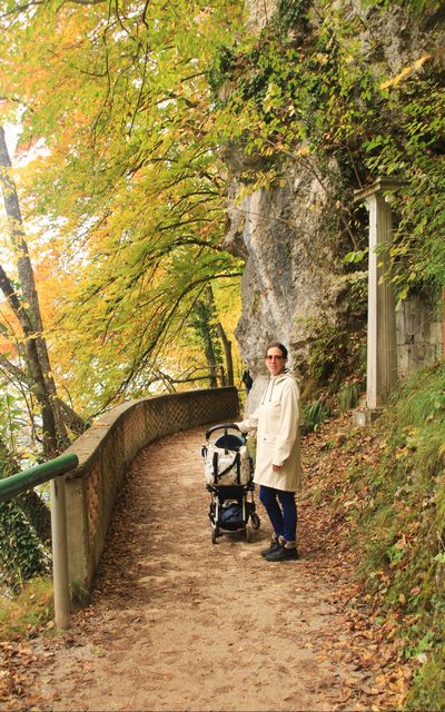 Puedes visitar el lago Bled con bebés, ya que todo el camino está asfaltado.