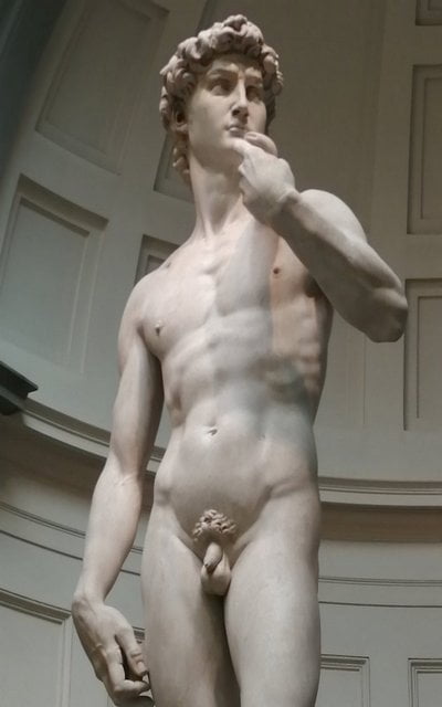 El David de Miguel Ángel es la escultura más famosa de Florencia.