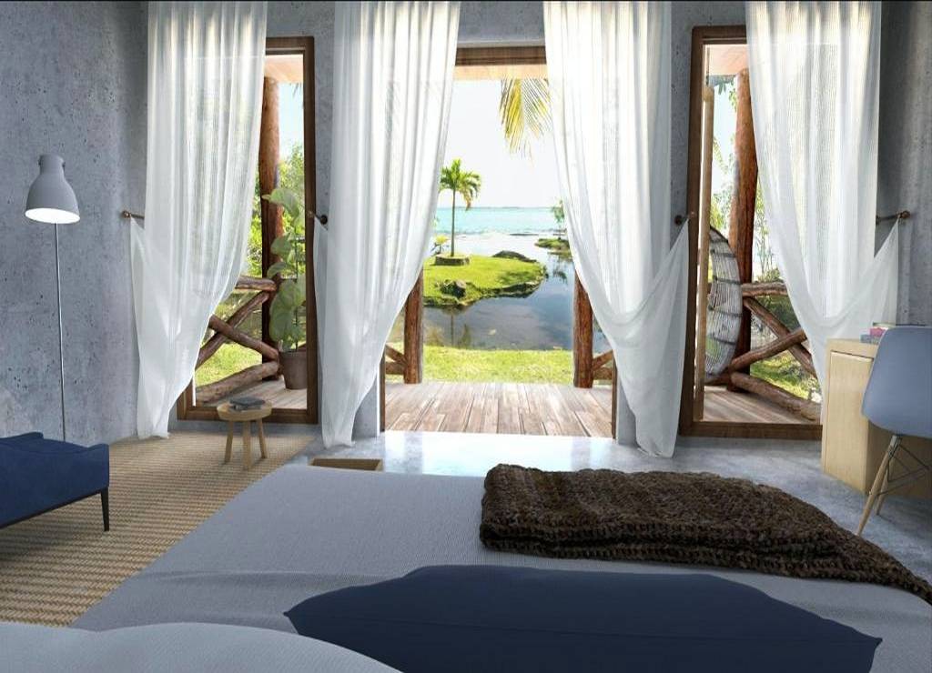 La Albarina es uno de los mejores hoteles en Bacalar y tiene acceso directo a la laguna.