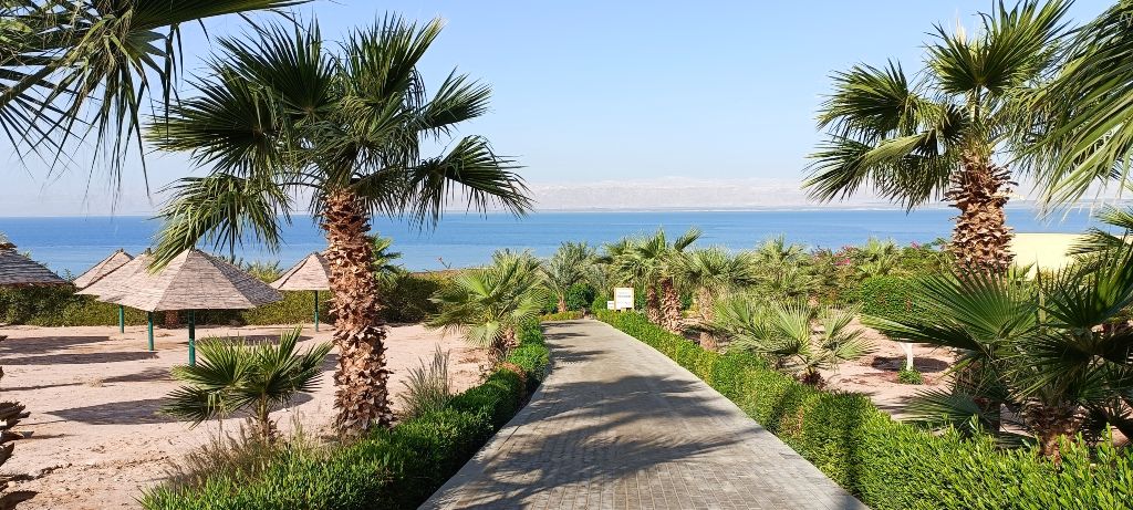 Playa privada en el Mar Muerto.