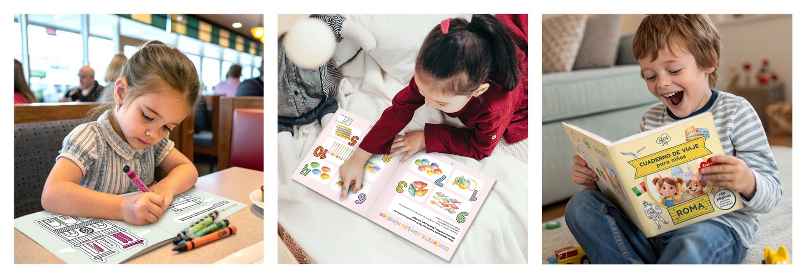 Cuaderno de viaje para niños.