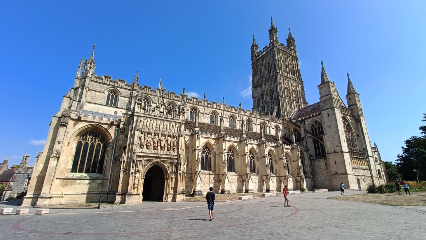Panorámica de la Catedral de Gloucester.