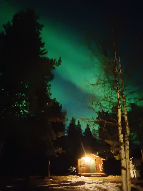 Cabaña en el Reindeer Lodge en Jukkasjärvi.