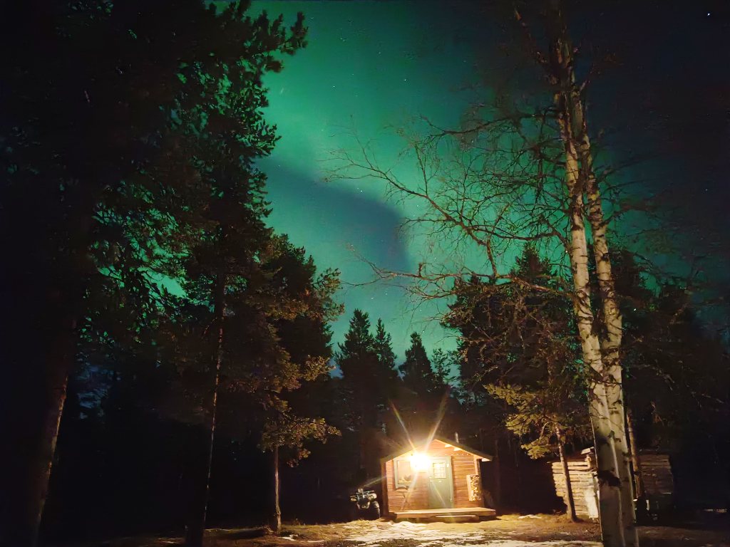 Aurora boreal, una de las mejores cosas que ver en Kiruna. 