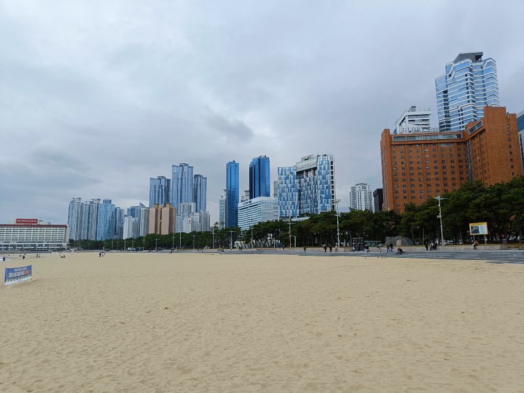 Playa de Haeundae en Busan.