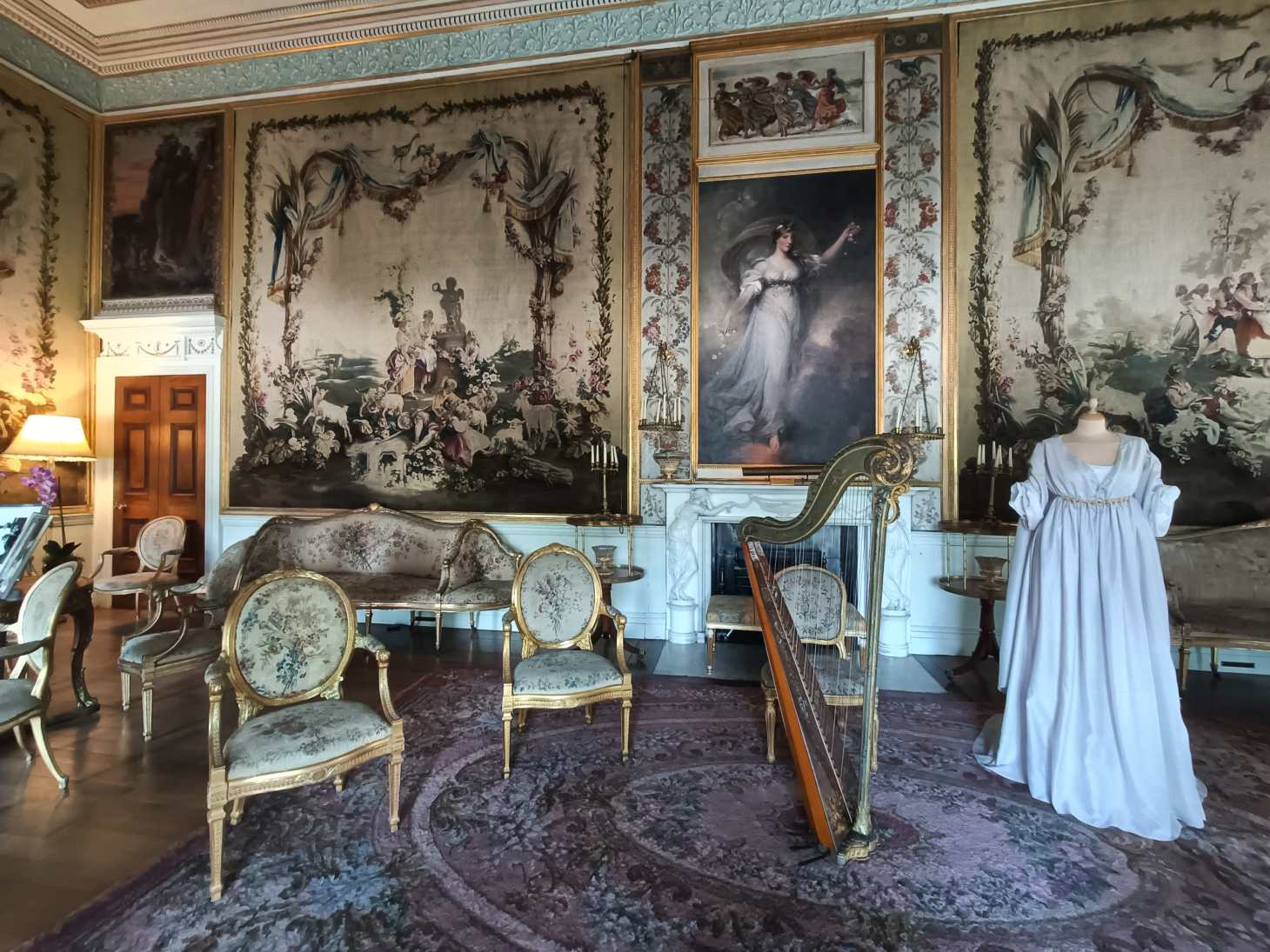 Interior del castillo de Inveraray en Escocia.