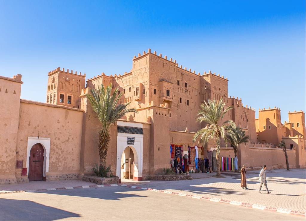 Ouarzazate durante la ruta de Marrakech al desierto de Merzouga.